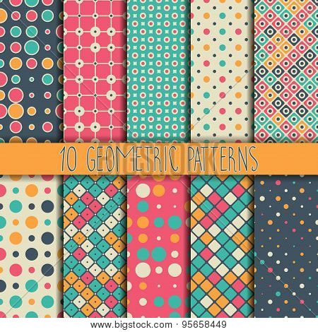 Seamless patterns. Vintage decorative elements. Hand drawn background. Islam, Arabic, Indian, ottoma