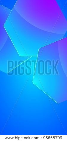 Blue Glowing Background Abstract Figure Layout Flyer