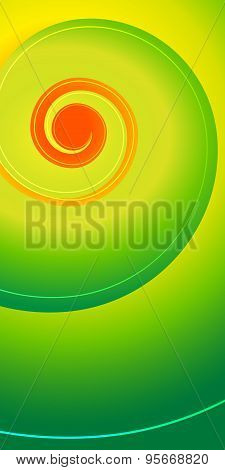 Brochure Template Elegant Spiral Shell Effect
