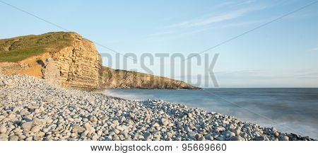 Landscape Picture Of A Beach In Wales