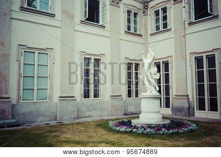 The Lazienki Palace In Lazienki Park, Warsaw. Lazienki Krolewskie. Poland