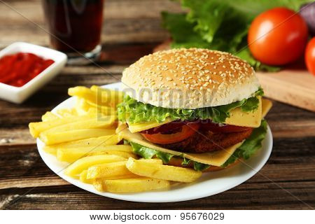 Fresh burger