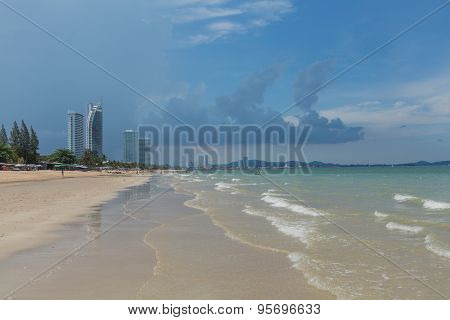 Heavy Clouds On A Beach