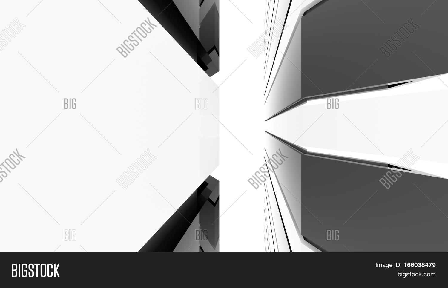 Futuristic black white image photo free trial bigstock