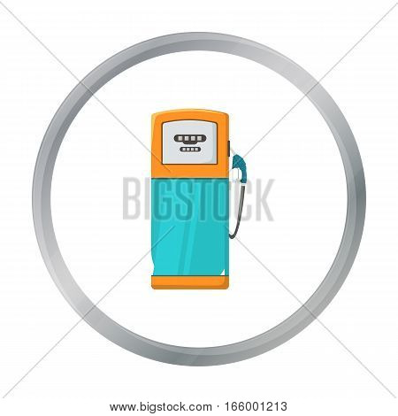 Fuel dispencer icon in cartoon style isolated on white background. Oil industry symbol vector illustration. - stock vector