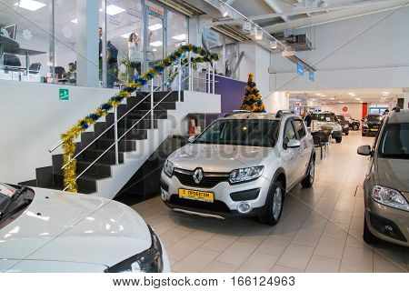 Showroom Of Dealership Chevrolet And Car In It In Kirov City In 2016