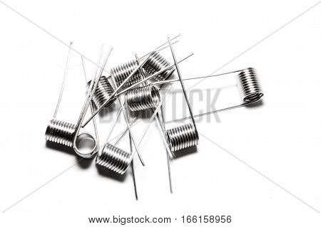 vape coil kanthal group isolated on white