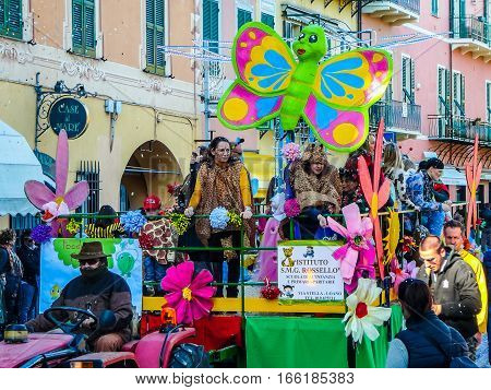 Hdr Carnival Celebrations In Loano
