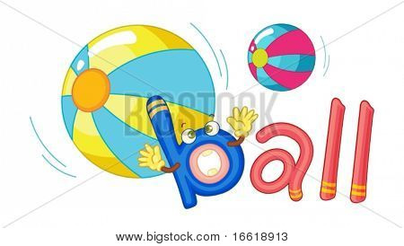 ilustracja b na bal