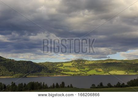 This is lake Mjosa - the largest lake in Norway.