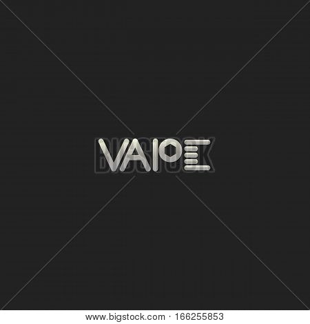 Vapor Coil and Post Logo Template. Isolated.