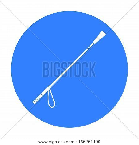 Riding whip icon  isolated on white background. Hippodrome and horse symbol stock vector illustration.