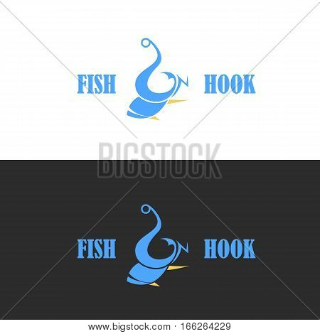 Fish and Hook Seafood Restaurant Logo. Isolated.