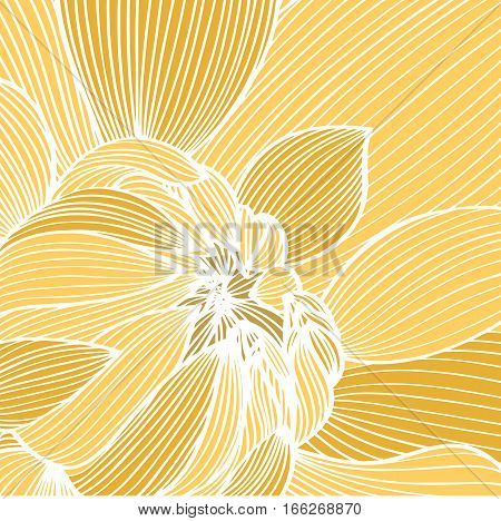 Abstract pattern unopened flower Vector art backdrop