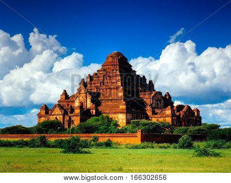 Dhammayangyi temple located in Pagan, Bagan Myanmar