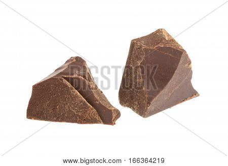 Chocolate Isolated On White. Without Shadow
