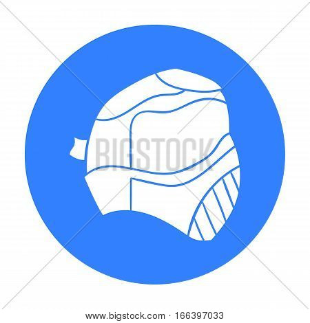 Paintball mask icon in outline design isolated on white background. Paintball symbol stock vector illustration. - stock vector