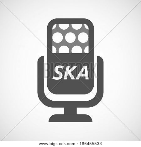 Isolated Mic With    The Text Ska