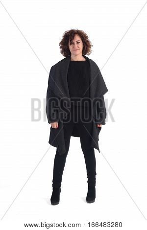 portrait of a woman with isolated on white background