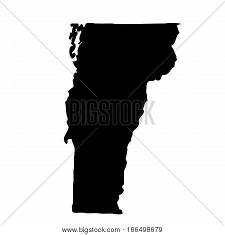 map of the U.S. state of Vermont