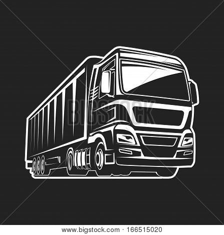Truck Cargo Freight Logo Template