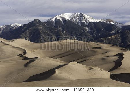Great Sand Dunes National Park is located in the San Luis Valley of Southern Colorado.