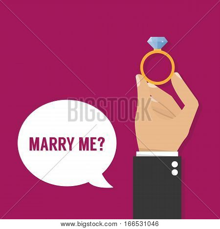 marry me? . Vector template for website