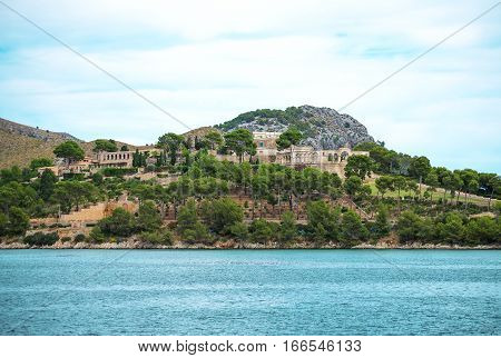 La Fortaleza Castle In The Bay Of Pollenca.