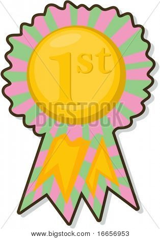 ilustracja Badge na białym tle