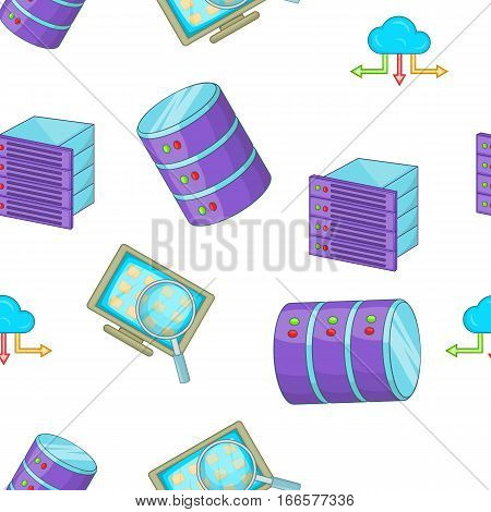 Computer data pattern. Cartoon illustration of computer data vector pattern for web
