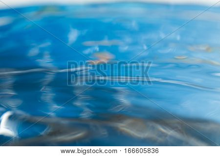Abstract Macro Of Moving Waves On Luquid