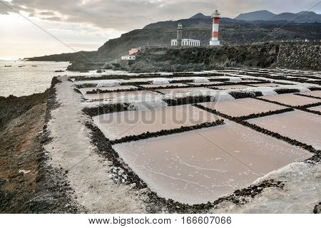 Salt Flats In The Canry Islands