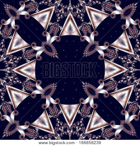 Fabulous fractal background with circle ornament. You can use it for invitations notebook covers phone case postcards cards ceramics carpets and so on. Artwork for creative design and art.