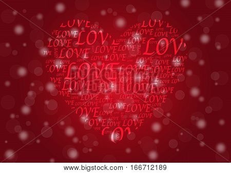 Valentine's Day background , Love background vector EPS10