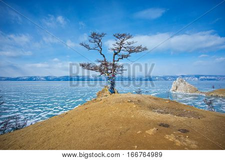 Ice And Rocks Of Lake Baikal