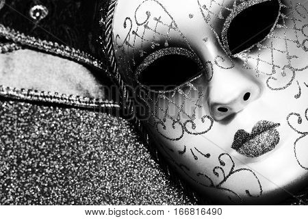 Background for Mardi gras or Fat tuesday with masquerade mask