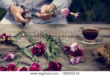 Hobby Lady Mature Leisure Flower