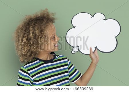 Little Caucasian Boy Smiling Chatbox