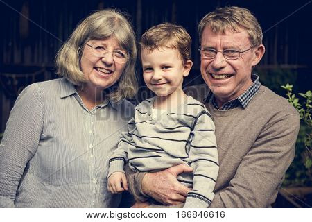 Family GrandParents Grandson Retirement Togetherness