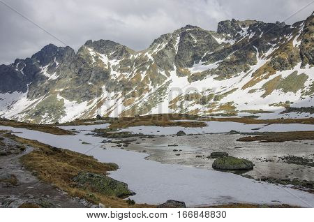High Tatra Mountains Near Rysy Peak And Strbske Pleso, Slovakia
