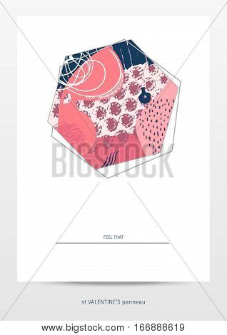 abstract stylized graphic art page, love and passion theme, saint Valentine's day, Suitable for covers, posters, cards, invitations, placards, brochures, flyers, etc