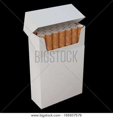 3D Illustration Of Cigarette Package
