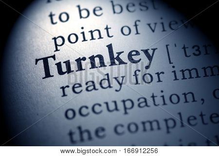 Fake Dictionary Dictionary definition of the word turnkey.