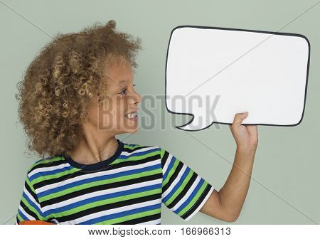 Little Caucasian Boy Smiling Chatbox