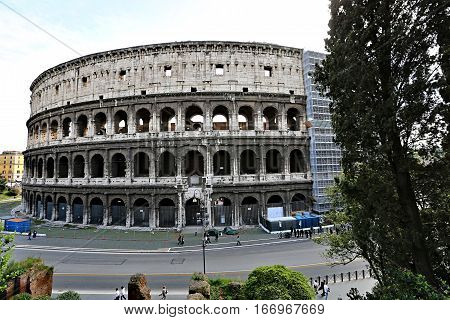 The Colosseum In Rome, Italy