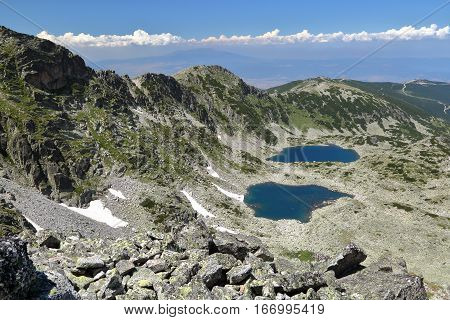 RILA MOUNTAINS, BULGARIA: View from Mousala Peak