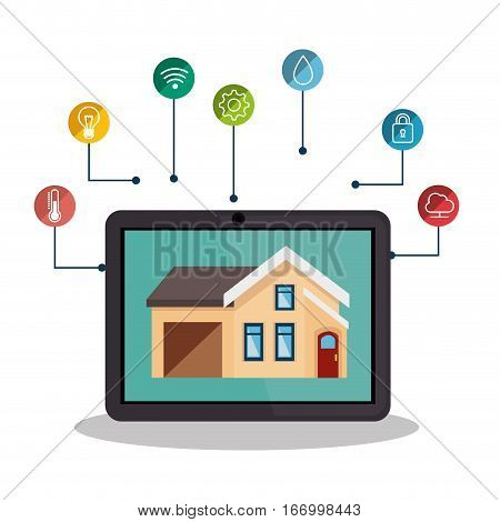 smarthome technology isolated icon vector illustration design