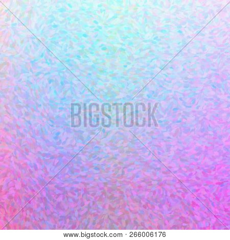 Illustration Of Purple Impressionist Pointlilism Square Background Digitally Generated.