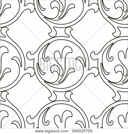 Retro Pattern Antique Style Acanthus. Seamless Pattern