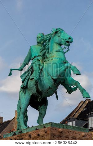 Equestrian Statue Of Bishop Absalon. Copenhagen. Denmark